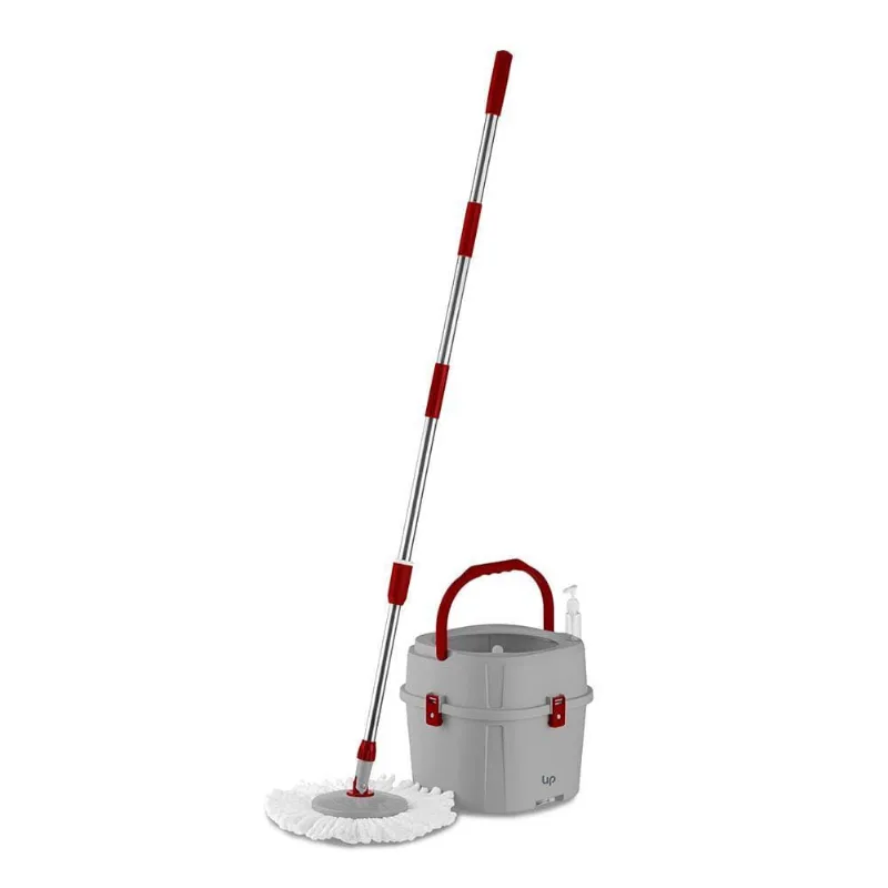 Mop 360 Balde 15L Dispenser Sabão Centrífuga 1 Refil Up Home