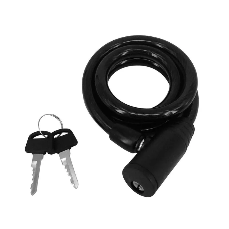 Cadeado Com Chave Para Bicicleta Cabo 12mm Tam 1,5 Metros - Bi219