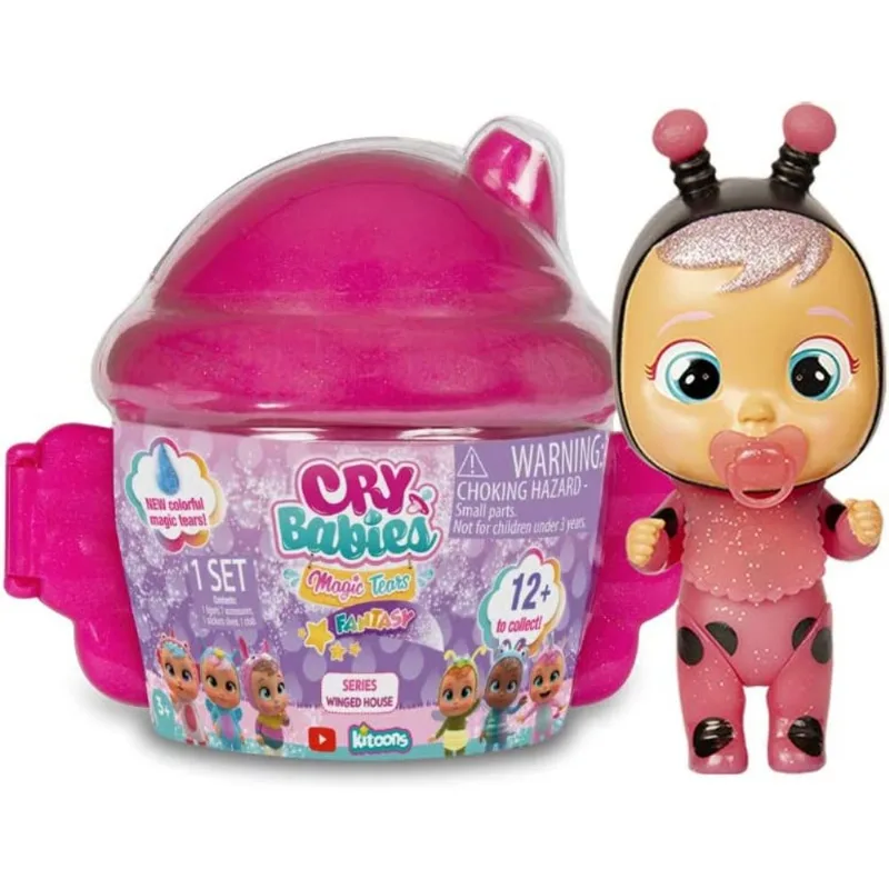 Boneca Cry Babies Surpresa - Magic Tears Casinha com Asas - Série Winged House - Multikids