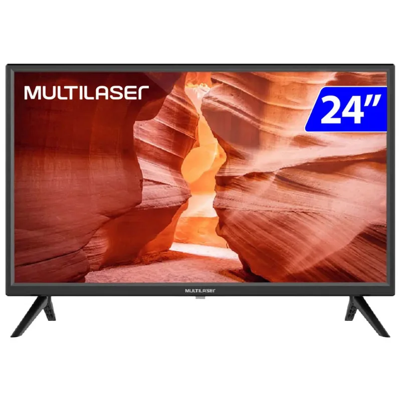 Tv Monitor Dled Multilaser 24 Polegadas TL037 Preto