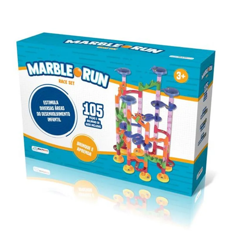 Circuito de Bolinhas Marble Run Race 105 Pçs Multikids