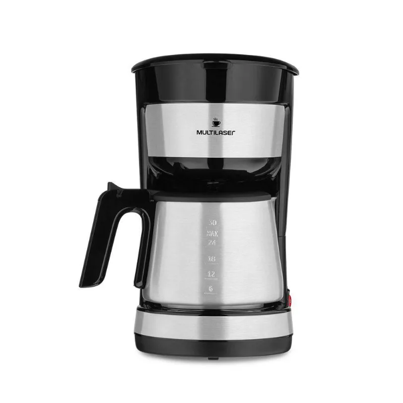 Cafeteira 30 Xicaras Jarra Inox 127v Multilaser Preto 127v 110V