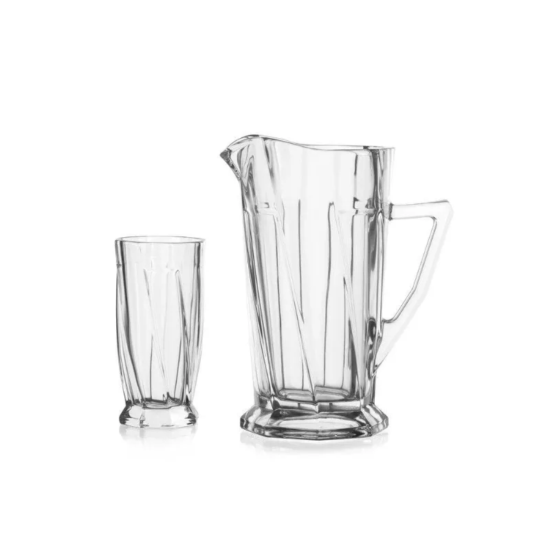 Conjunto Jarra 6 Copos Em Vidro Up Home Ud279 Transparente