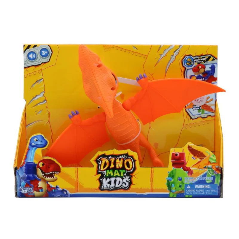 Figura de Ação - Jurassic Fun - Junior Pterodáctilo - Dino Mat Kids - Com Som - Multikids