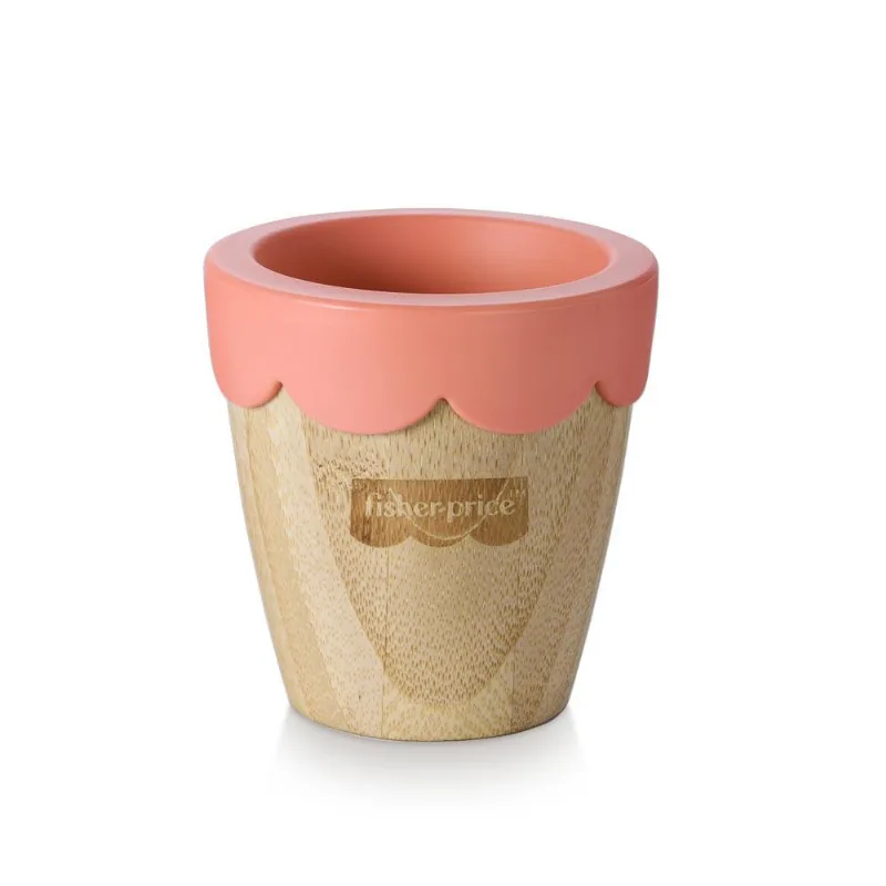 Copo de Treinamento - Fisher Price - Bam N Boo - Silicone e Fibra de Bambu - Rosa
