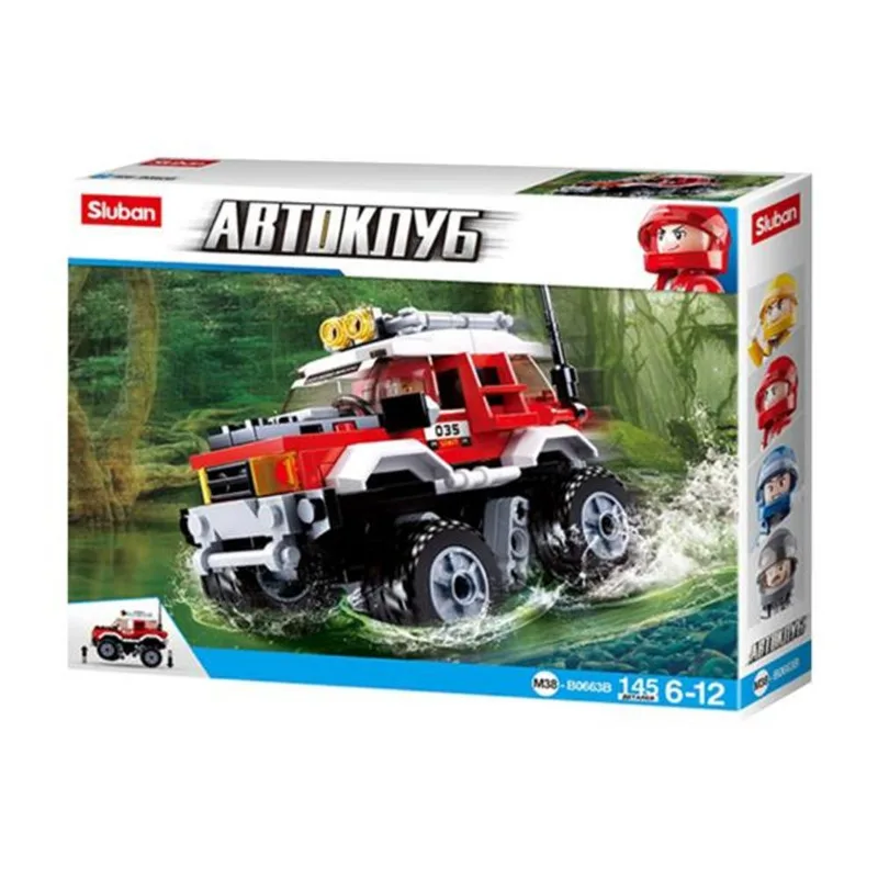 Blocos de Montar Cubic Adventure Off-Road 145 Pçs Multikids