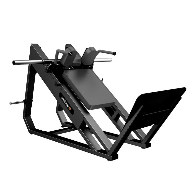 Hack Squat Plate Wellness Preto - EM217 EM217
