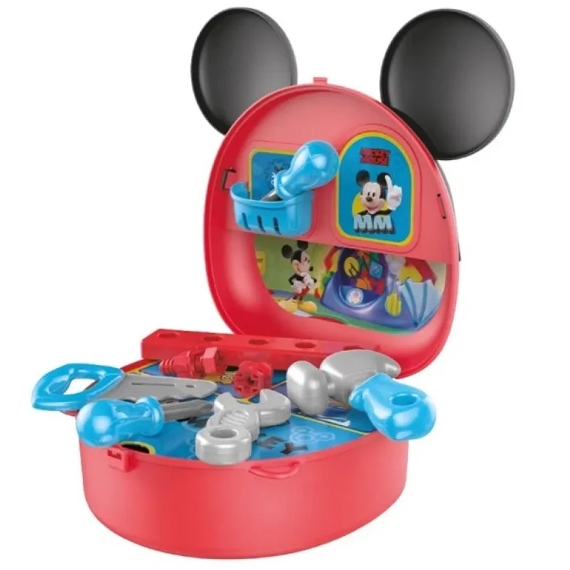Maleta com ALÇA Mickey Construtor com Acessorios Multikids
