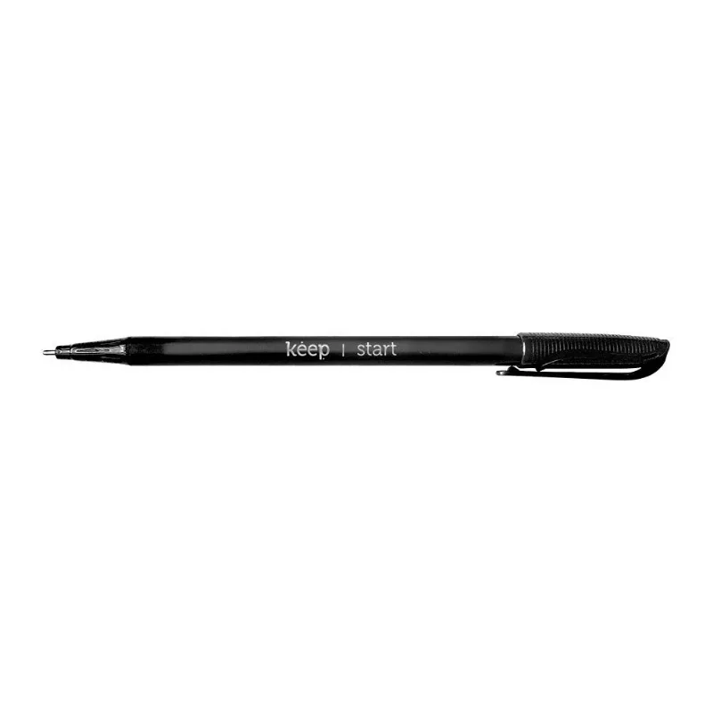 Caneta Esferográfica Ponta Média 1,0mm Preta Keep EI093 (MP)