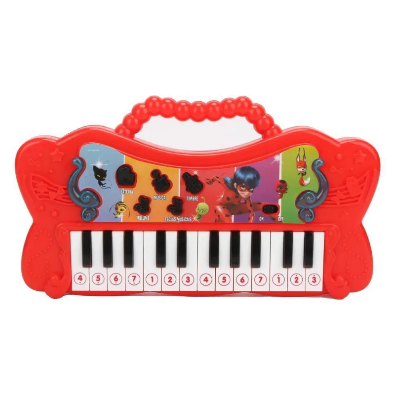Teclado Musical Miraculous Ladybug - Multikids