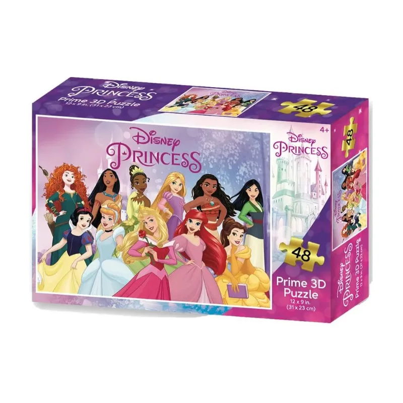 Puzzle 3D Princesas Disney - 48 Peças - Multikids
