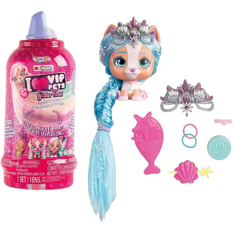 Vip Pets Glitter Twist - Cachorrinhas Surpresa - Série 2 - Multikids