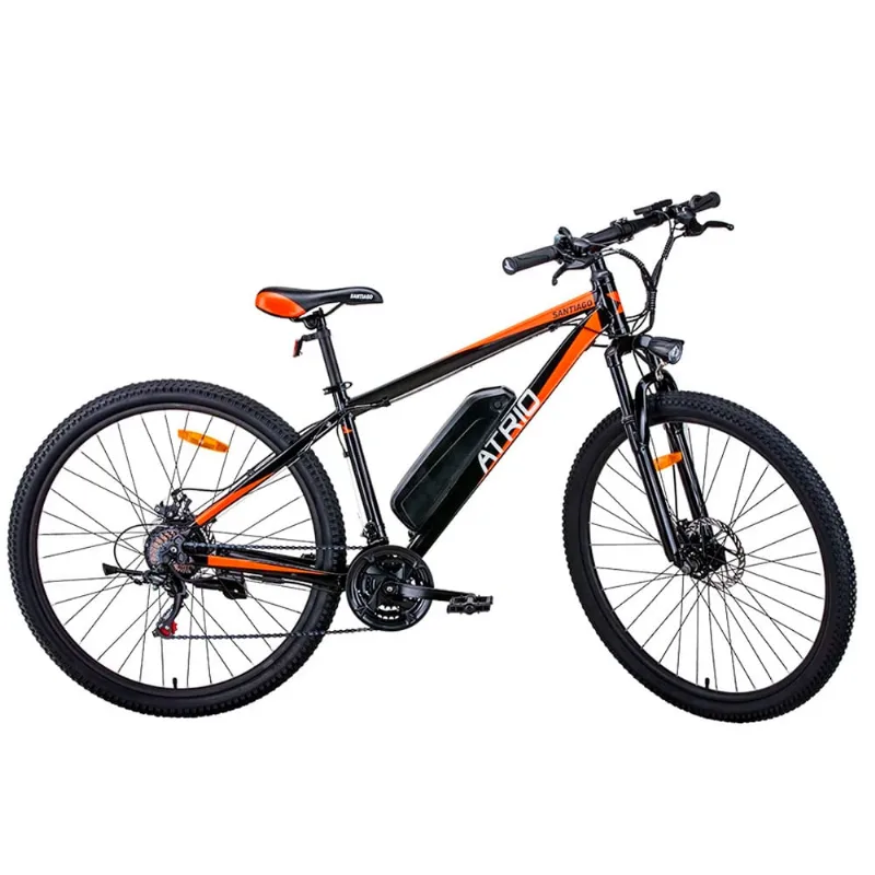 Bicicleta Elétrica Atrio Santiago Aro 29 350w 10ah Freio a Disco 21v Shimano Preto C/Laranja - BI246 4204
