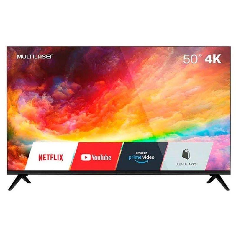 Smart Tv 50 Polegadas 4k Tl032m Dled Multilaser Preto Bivolt