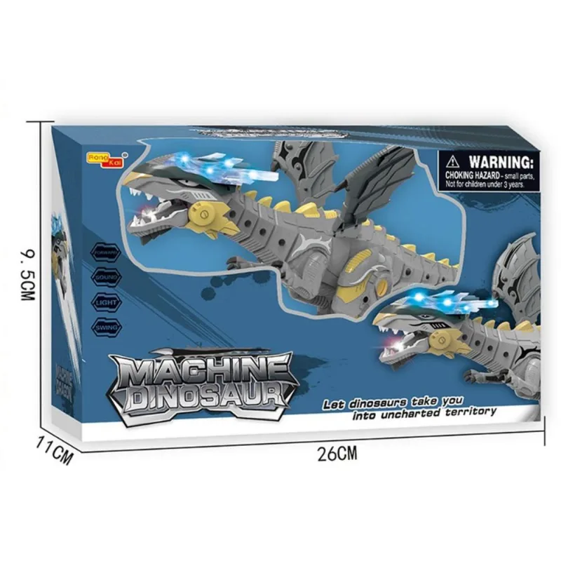 DINOSSAURO JURASSIC FUN DINO CINZA