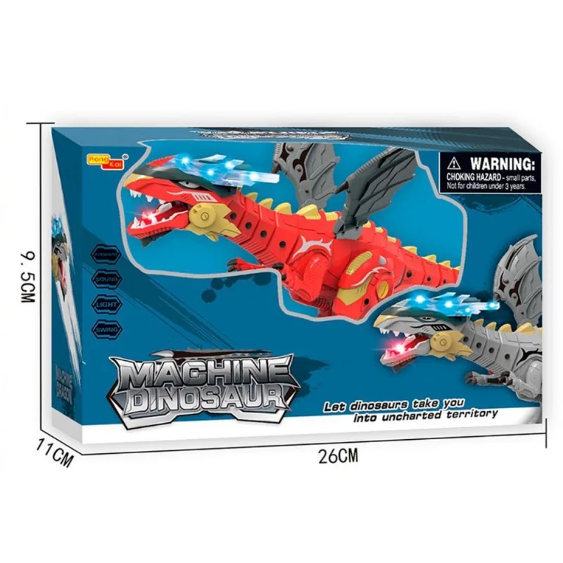 DINOSSAURO JURASSIC FUN DINO VERMELHO