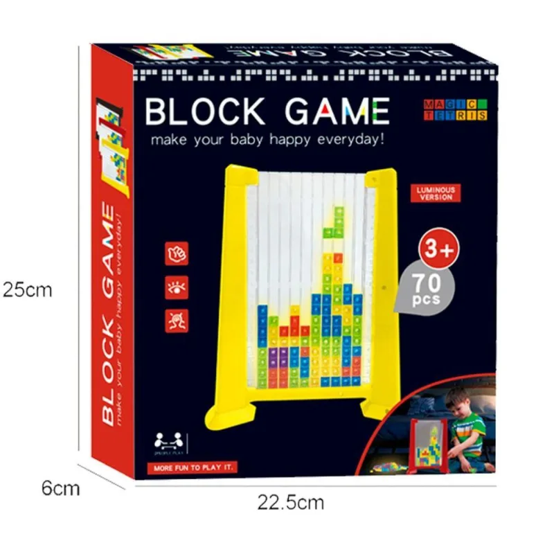 JOGO DIVERSO TETRIX COM BRILHO NO ESCURO