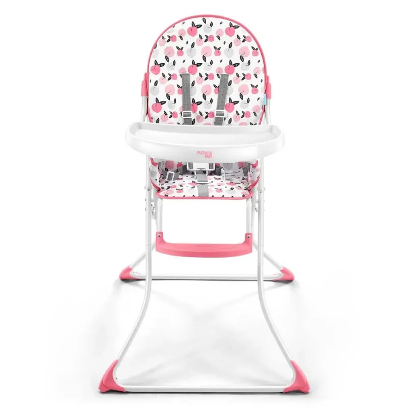 Cadeira de Alimentação Multikids Baby Bb370 Alta Slim 6 Meses até 15kg Rosa