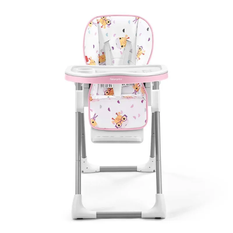 Cadeira De Alimentação Alta - Multikids - Girafa - Rosa