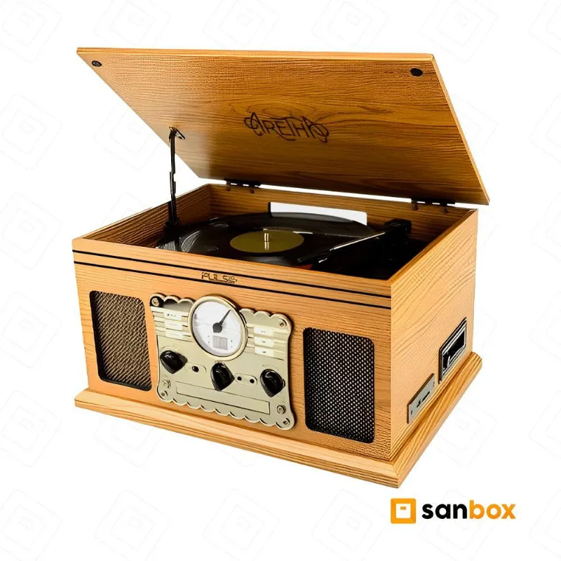 Toca Disco Pulse Aretha SP611 Vitrola Retro 30W