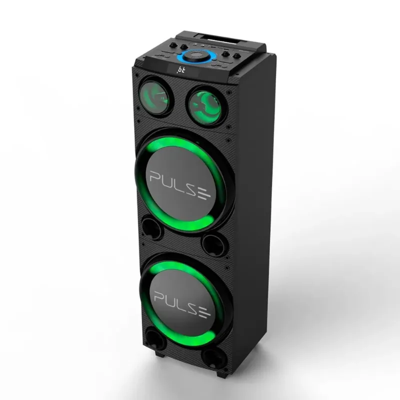 Caixa de Som Torre Pulse Double 10 Pol. 1800W rms bt LED - SP507