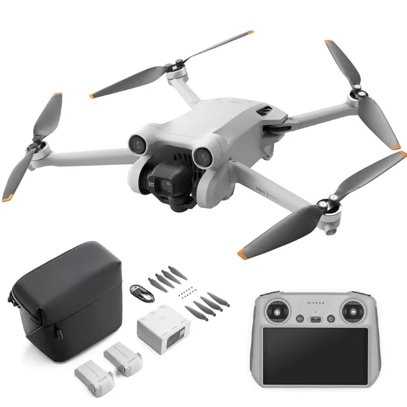 Drone dji Mini 3 Pro 4K com Controle rc e Kit Fly More Plus