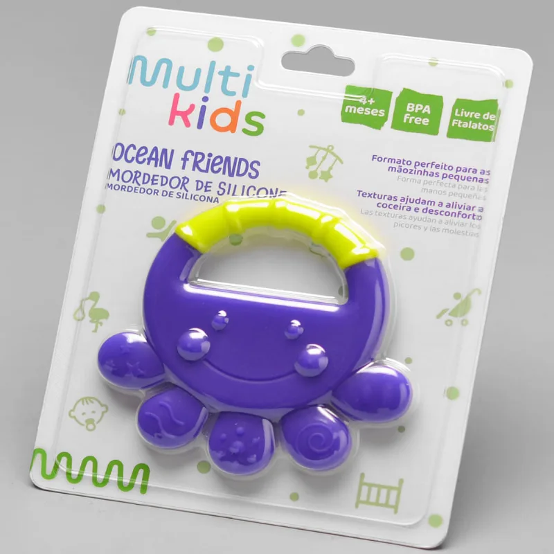 Mordedor de Silicone Ocean Friends Polvo Polvo