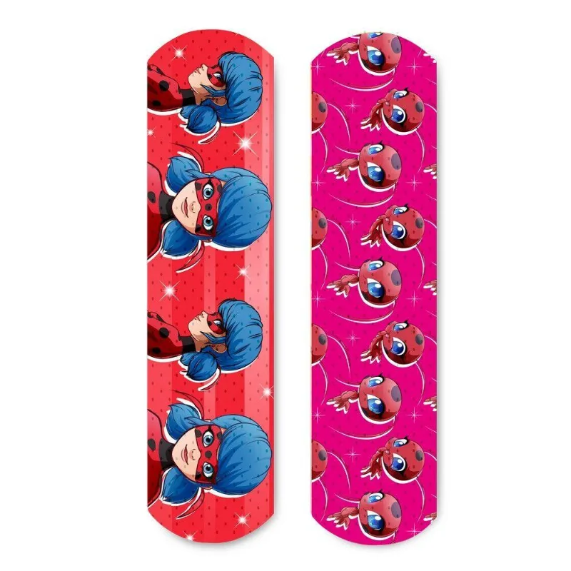 Curativo Estampado Lady Bug Com 8 Un Miraculous - Hc358 Multicolor