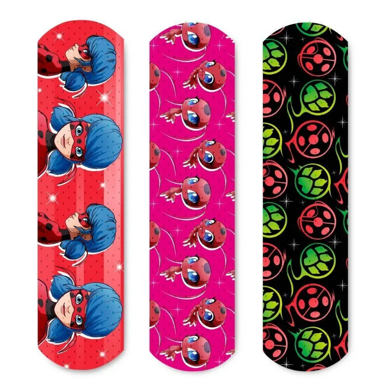 Curativo Estampado Lady Bug Com 25 Un Miraculous - Hc359 Multicolor