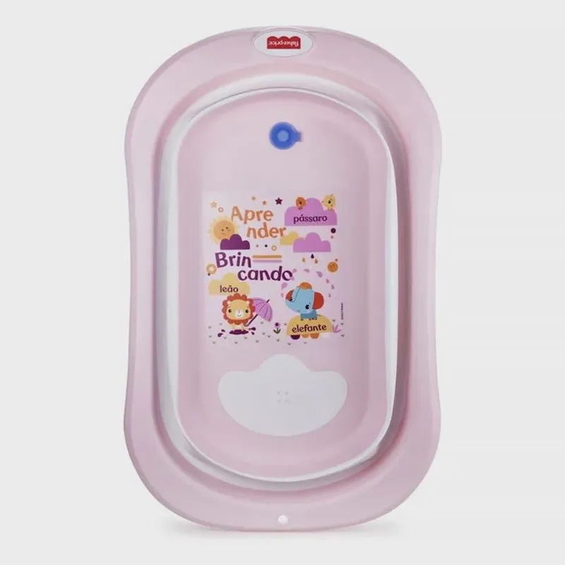 Banheira Infantil Retrátil Estampada Splish N Splash Rosa BB1243 - Multikids
