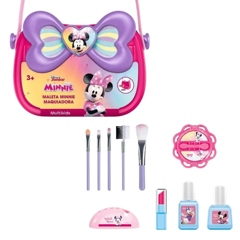 Maleta Maquiadora Minnie Disney com Acessórios - Multikids