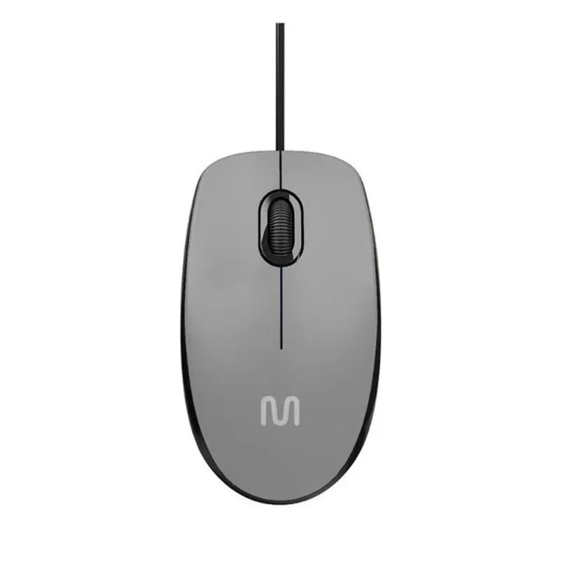 Mouse Multilaser USB Silent 1200dpi MF400 Cinza (MP)