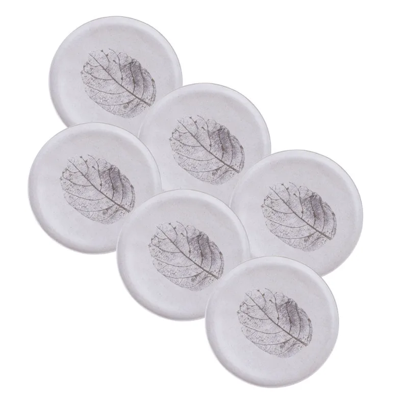 Kit 6 Pratos Raso de Cerâmica 27,5cm Outono Porto Brasil Organic