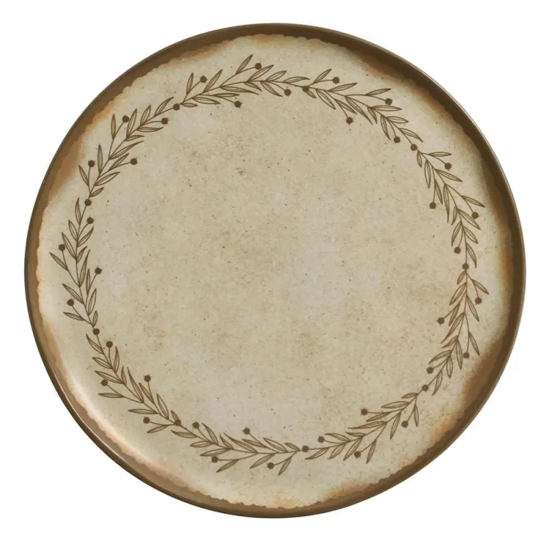 Conjunto com 6 Pratos Raso Bio Stoneware Nativa Ø27,5cm - Porto Brasil Cerâmica