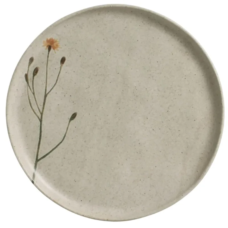 Prato Raso Cerâmica 27cm Porto Brasil Bio Stoneware Campestre Avulso Jantar Mesa Posta