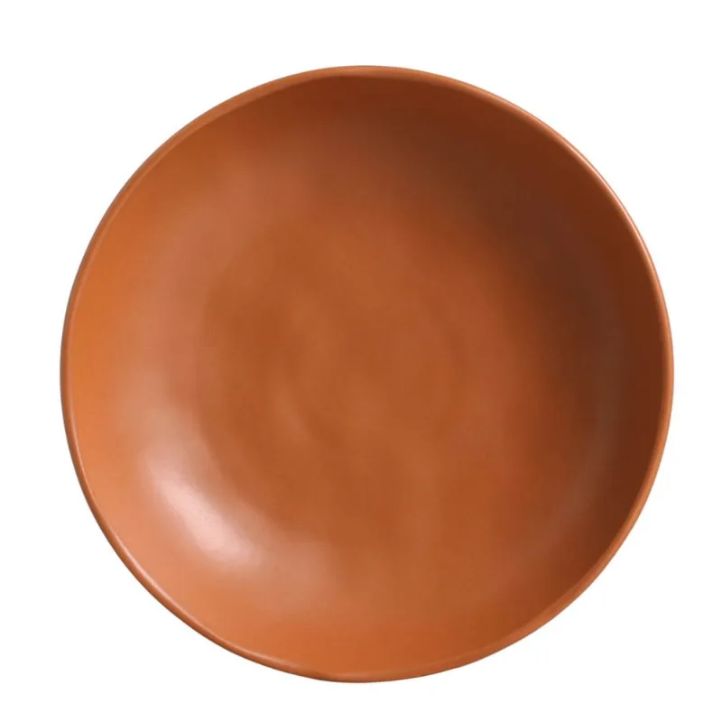 Conjunto com 6 Pratos Fundo Bio Stoneware Terrakotta Ø22,5cm 830ml