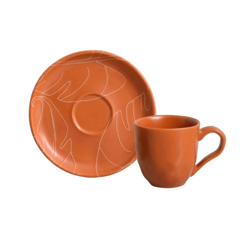 Xícara de Café Stoneware Bio Verão 120ml Porto Brasil