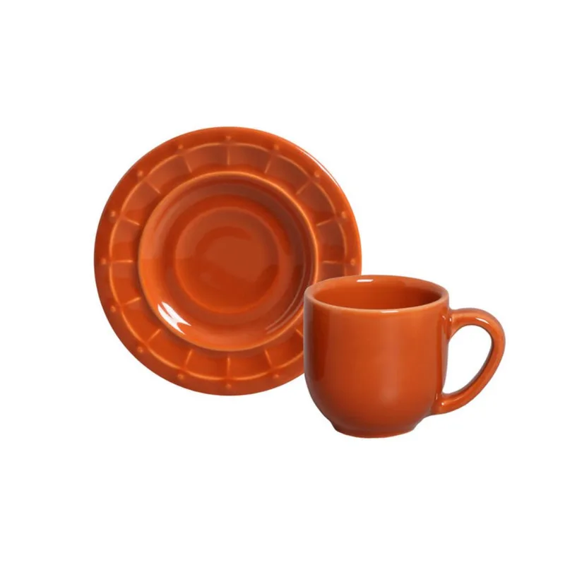 Conjunto de Xícara de Café Atlântida 4 Unidades