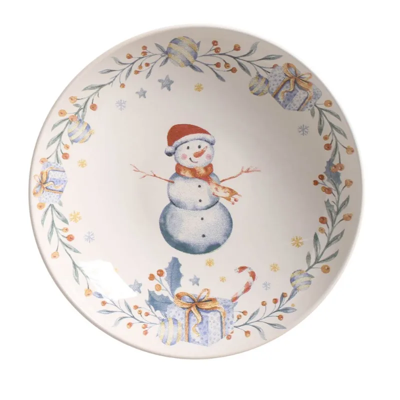 Conjunto com 6 Pratos Fundo Coup Snowflakes Ø21cm