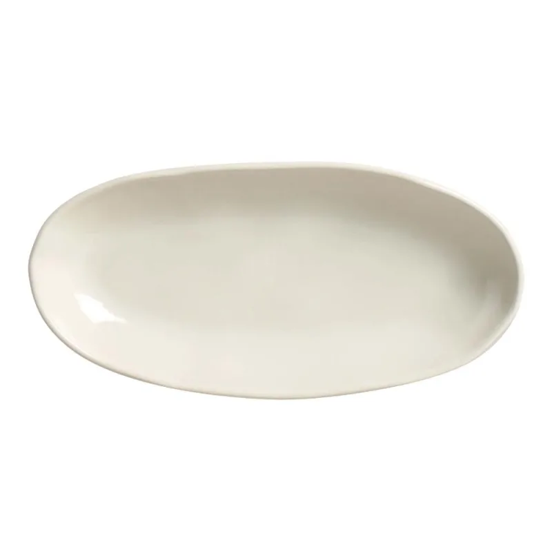 Conjunto com 4 Travessas Oval Funda Grande Orgânico Clay 32x16cm 650ml - Porto Brasil Cerâmica - Utilidades Domesticas