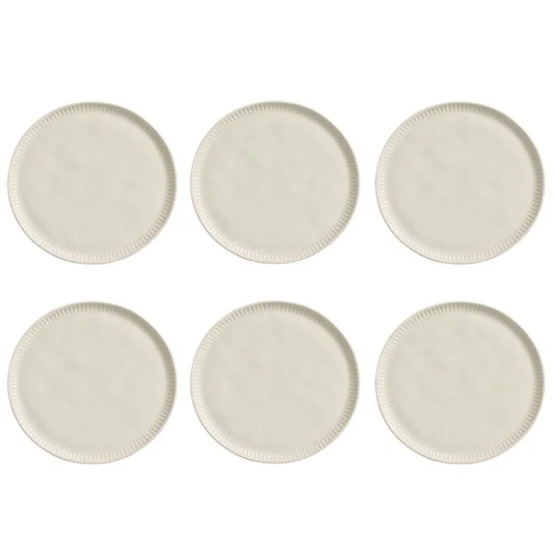 Conjunto De Pratos Rasos 06 Peças Linhas Clay Porto Brasil - Porto Brasil - Utilidades Domesticas