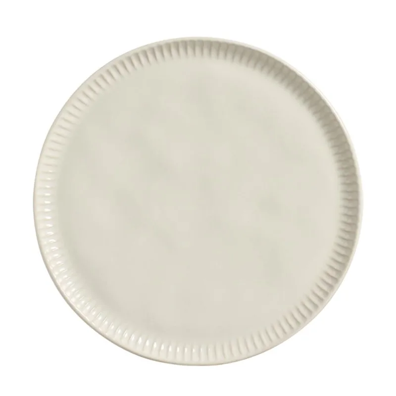 Conjunto com 6 Pratos de Sobremesa Linhas Clay Ø21,5cm - Porto Brasil Cerâmica - Utilidades Domesticas
