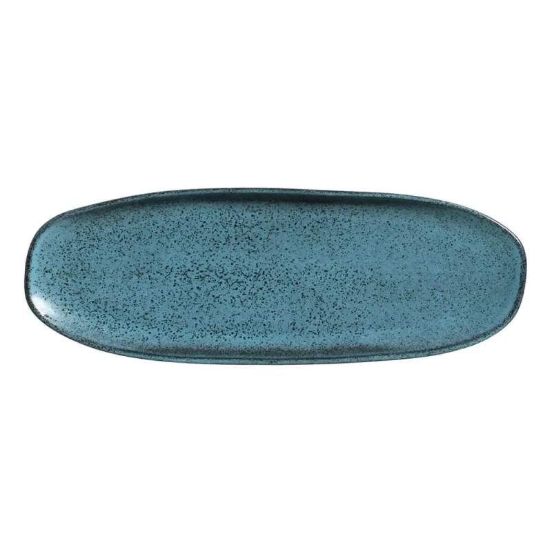 Conjunto com 4 Travessas Oval Rasa Grande Orgânico Night Sky 36x13cm - Porto Brasil Cerâmica - Utilidades Domesticas