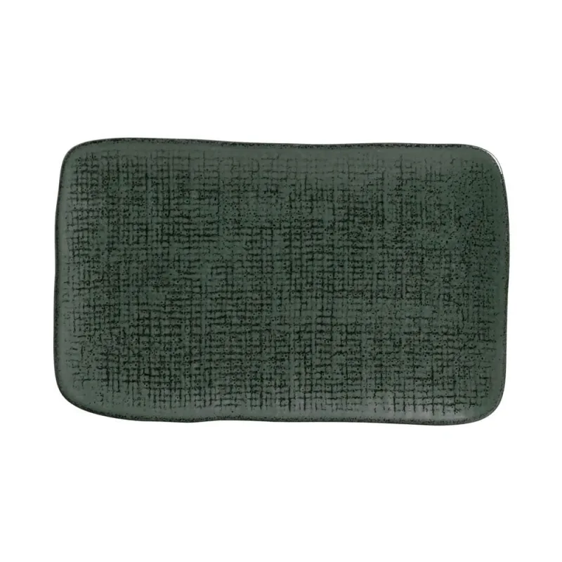 Conjunto com 4 Travessas Retangular Média Juta Greenery 27x16cm - Porto Brasil Cerâmica - Utilidades Domesticas