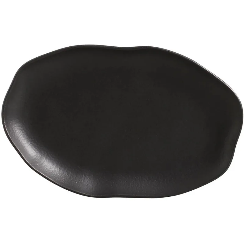 Travessa Oval Porto Brasil Preto 30x20cm