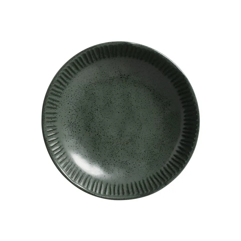 Conjunto com 6 Pratos Fundo Linhas Greenery Ø22,5cm 830ml - Porto Brasil Cerâmica - Utilidades Domesticas