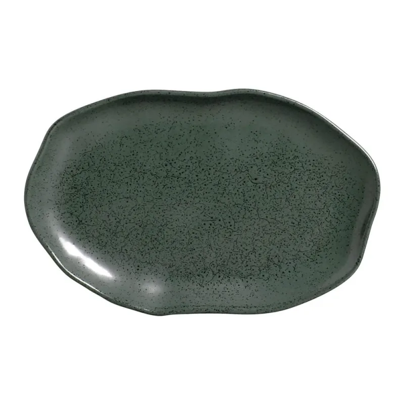 Conjunto com 4 Travessas Oval Rasa Média Bio Greenery 30x20cm - Porto Brasil Cerâmica - Utilidades Domesticas