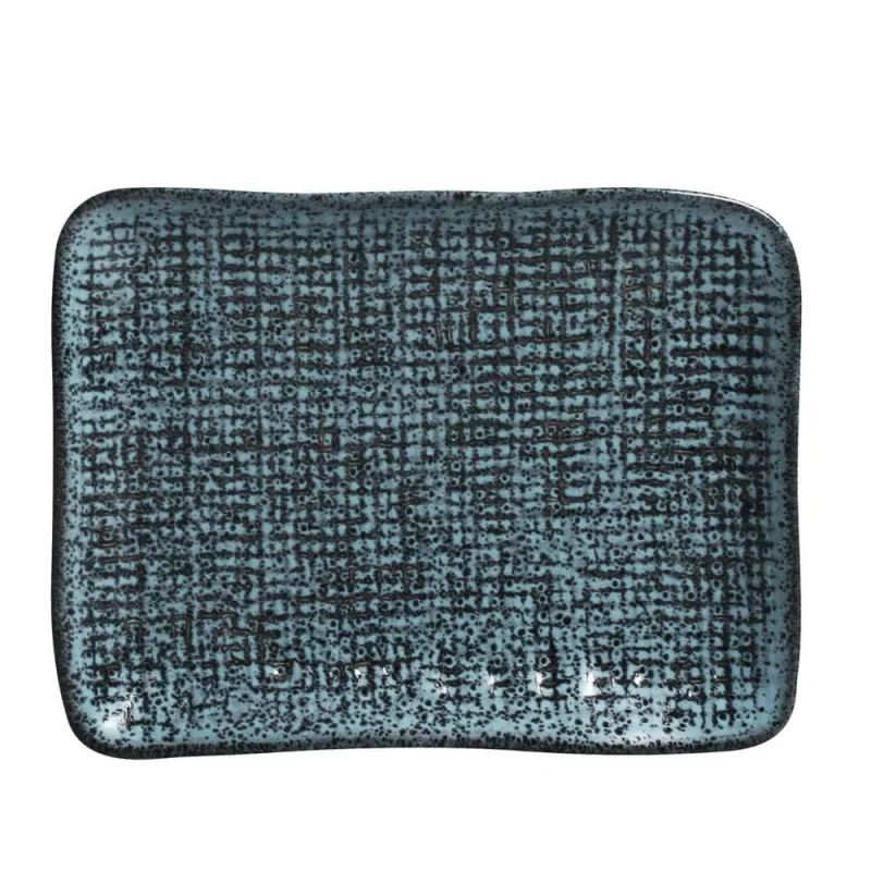 Conjunto com 4 Travessas Retangular Pequena Juta Night Sky 18x14cm - Porto Brasil Cerâmica - Utilidades Domesticas