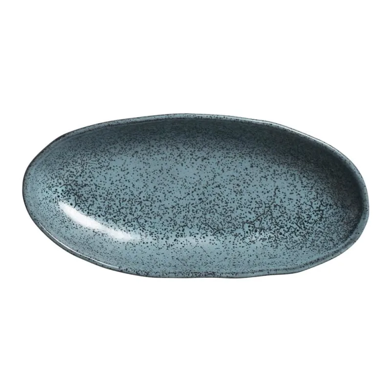 Conjunto com 4 Travessas Oval Funda Grande Orgânico Night Sky 32x16cm 650ml - Porto Brasil Cerâmica - Utilidades Domesticas