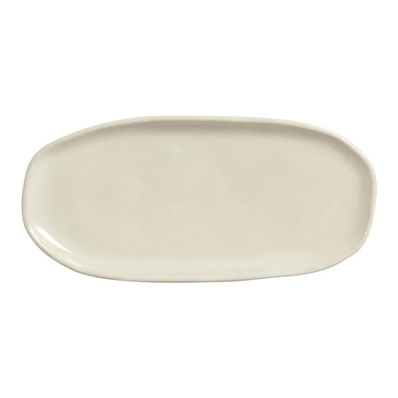 Conjunto com 4 Travessas Oval Rasa Pequena Orgânico Clay 23x11cm - Porto Brasil Cerâmica - Utilidades Domesticas